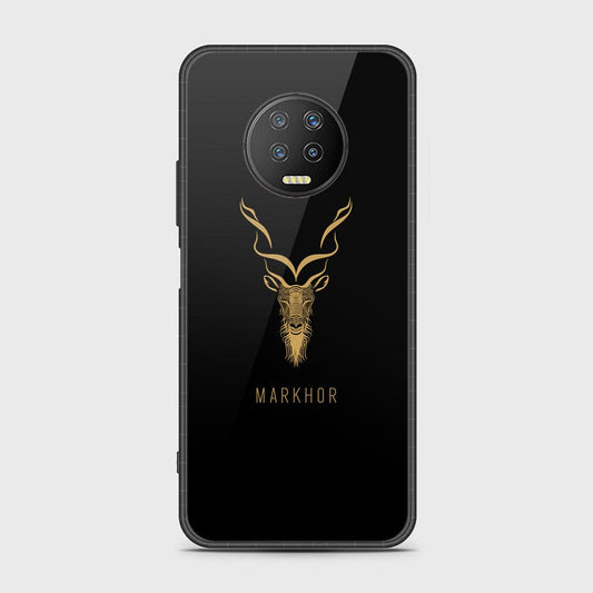 Infinix Note 7 Cover - Markhor Series - D38 - HQ Ultra Shine Premium Infinity Glass Soft Silicon Borders Case ( Fast Delivery )
