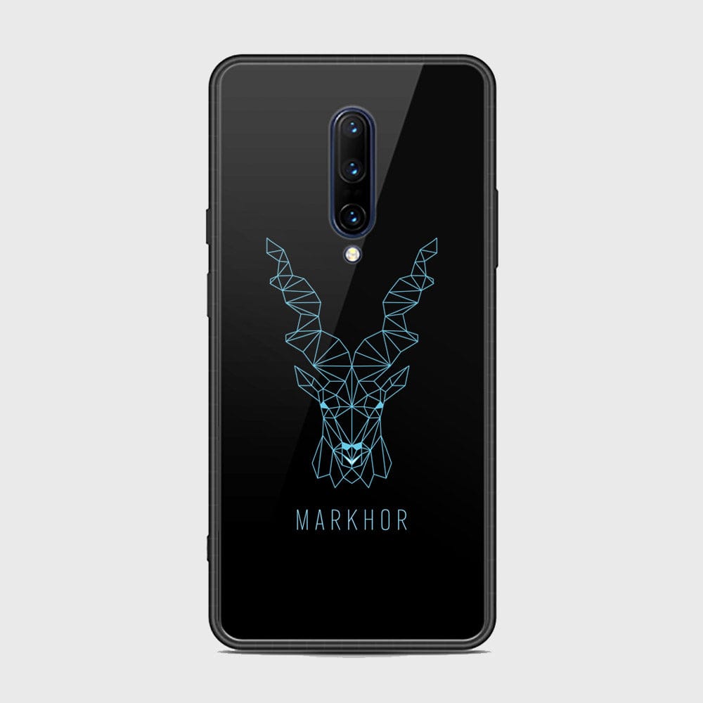 OnePlus 7 Pro Cover - Markhor Series - D23 - HQ Ultra Shine Premium Infinity Glass Soft Silicon Borders Case ( Fast Delivery ) (SU)