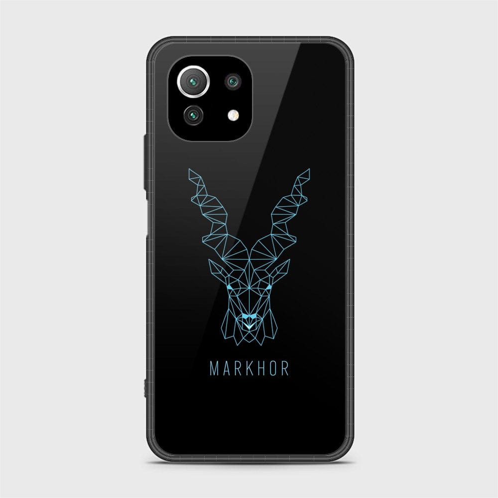 Xiaomi Mi 11 Lite Cover - Markhor Series - HQ Ultra Shine Premium Infinity Glass Soft Silicon Borders Case (Fast Delivery)