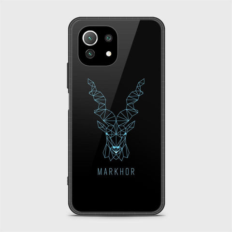 Xiaomi Mi 11 Lite Cover - Markhor Series - HQ Ultra Shine Premium Infinity Glass Soft Silicon Borders Case (Fast Delivery)