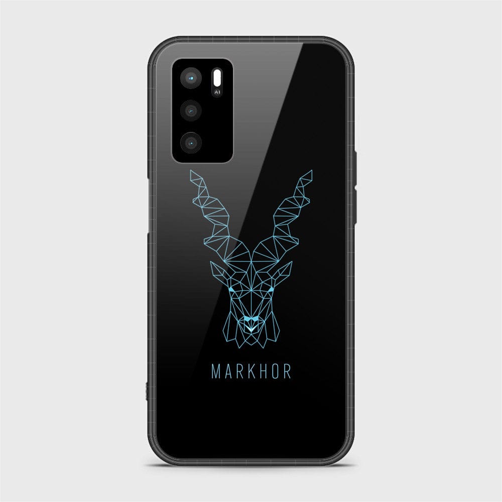 Oppo A54s Cover - Markhor Series - HQ Ultra Shine Premium Infinity Glass Soft Silicon Borders Case (Fast Delivery)