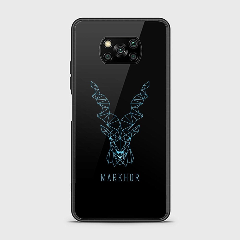 Xiaomi Poco X3  Cover - Markhor Series - D20 - HQ Ultra Shine Premium Infinity Glass Soft Silicon Borders Case ( Fast Delivery )