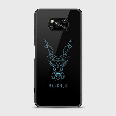Xiaomi Poco X3  Cover - Markhor Series - D20 - HQ Ultra Shine Premium Infinity Glass Soft Silicon Borders Case ( Fast Delivery )
