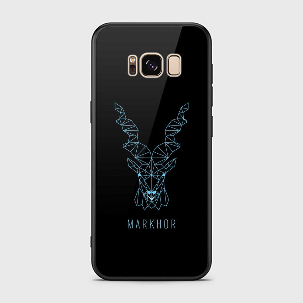 Samsung Galaxy S8 Plus Cover - Markhor Series - D25 - HQ Ultra Shine Premium Infinity Glass Soft Silicon Borders Case ( Fast Delivery)