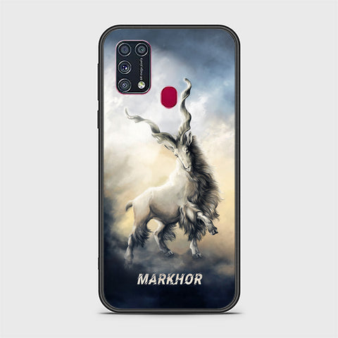 Samsung Galaxy M31 Cover - Markhor Series - D7 - HQ Ultra Shine Premium Infinity Glass Soft Silicon Borders Case ( Fast Delivery )