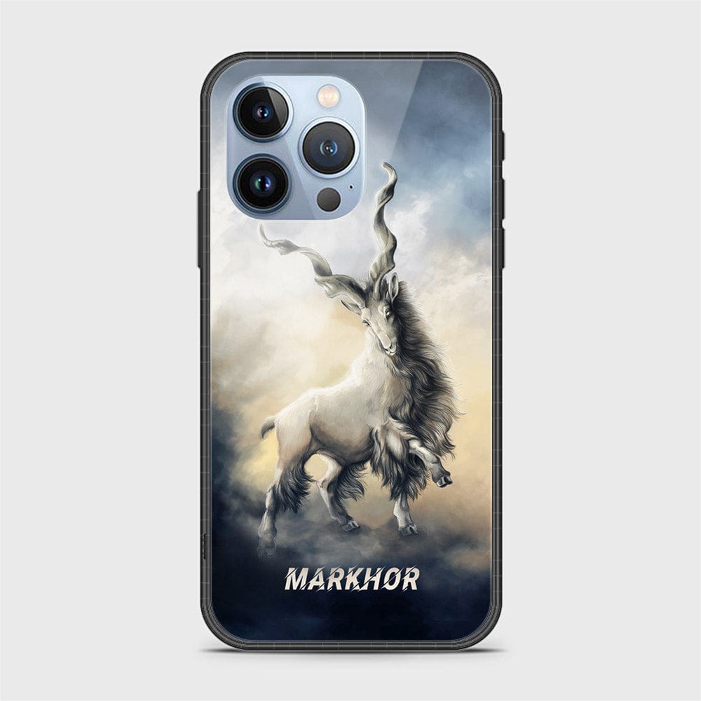 iPhone 13 Pro Cover - Markhor Series - D40 - HQ Ultra Shine Premium Infinity Glass Soft Silicon Borders Case ( Fast Delivery )