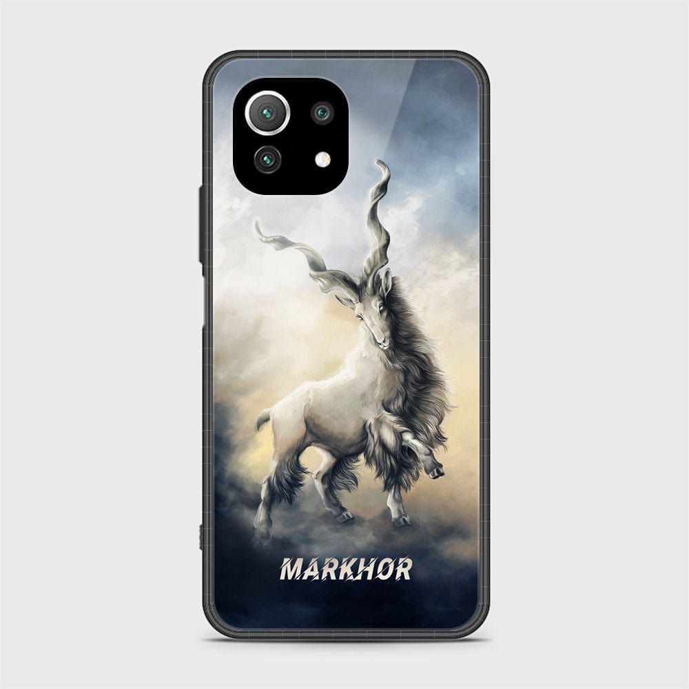 Xiaomi Mi 11 Lite Cover - Markhor Series - D24 - HQ Ultra Shine Premium Infinity Glass Soft Silicon Borders Case ( Fast Delivery )