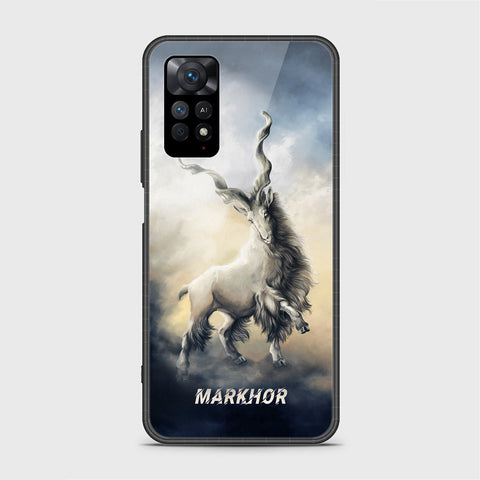Xiaomi Redmi Note 11 Cover - Markhor Series - HQ Ultra Shine Premium Infinity Glass Soft Silicon Borders Case (Fast Delivery) (SU)