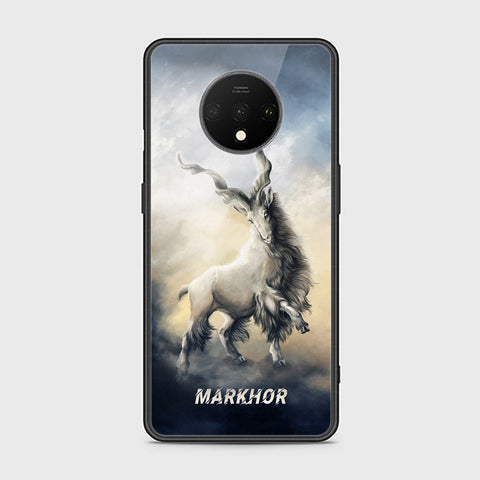 OnePlus 7T Cover - Markhor Series - D24 - HQ Ultra Shine Premium Infinity Glass Soft Silicon Borders Case ( Fast Delivery )