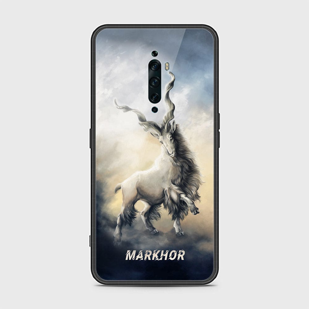 Oppo Reno 2F Cover - Markhor Series - D29 - HQ Ultra Shine Premium Infinity Glass Soft Silicon Borders Case ( Fast Delivery )