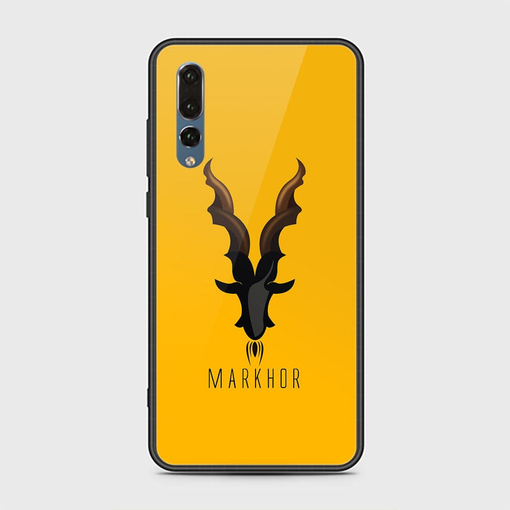 Huawei P20 Pro Cover - Markhor Series - D6 - HQ Ultra Shine Premium Infinity Glass Soft Silicon Borders Case ( Fast Delivery )