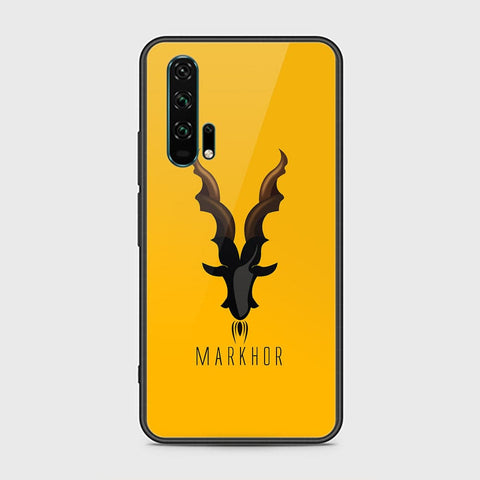 Honor 20 Pro Cover - Markhor Series - D45 - HQ Ultra Shine Premium Infinity Glass Soft Silicon Borders Case ( Fast Delivery )