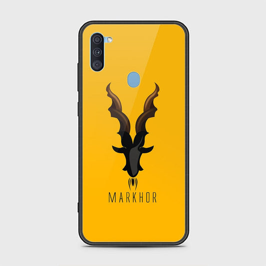 Samsung Galaxy A11 Cover - Markhor Series - D43 - HQ Ultra Shine Premium Infinity Glass Soft Silicon Borders Case ( Fast Delivery)