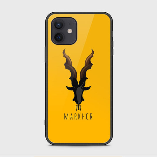 iPhone 12 Mini Cover - Markhor Series - HQ Ultra Shine Premium Infinity Glass Soft Silicon Borders Case (Fast Delivery)