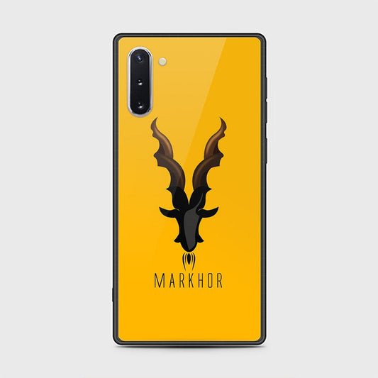 Samsung Galaxy Note 10 Cover - Markhor Series - D44 - HQ Ultra Shine Premium Infinity Glass Soft Silicon Borders Case ( Fast Delivery )
