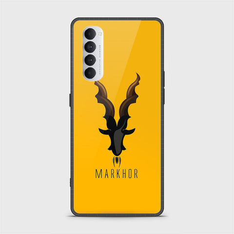 Oppo Reno 4 Pro Cover - Markhor Series - D50 -HQ Ultra Shine Premium Infinity Glass Soft Silicon Borders Case ( Fast Delivery )