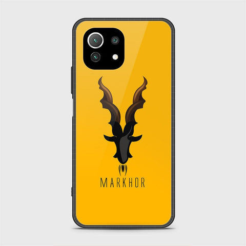 Xiaomi Mi 11 Lite Cover - Markhor Series - D18 - HQ Ultra Shine Premium Infinity Glass Soft Silicon Borders Case ( Fast Delivery )