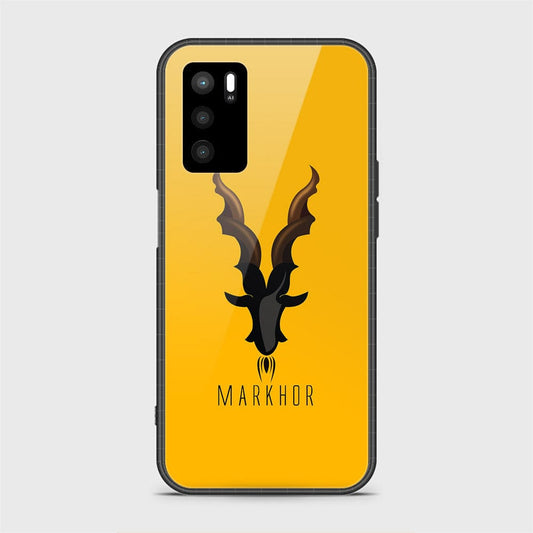 Oppo A16 Cover - Markhor Series - D5 - HQ Ultra Shine Premium Infinity Glass Soft Silicon Borders Case ( Fast Delivery )