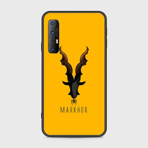 Oppo Reno 3 Pro Cover - Markhor Series - D382 - HQ Ultra Shine Premium Infinity Glass Soft Silicon Borders Case ( Fast Delivery )