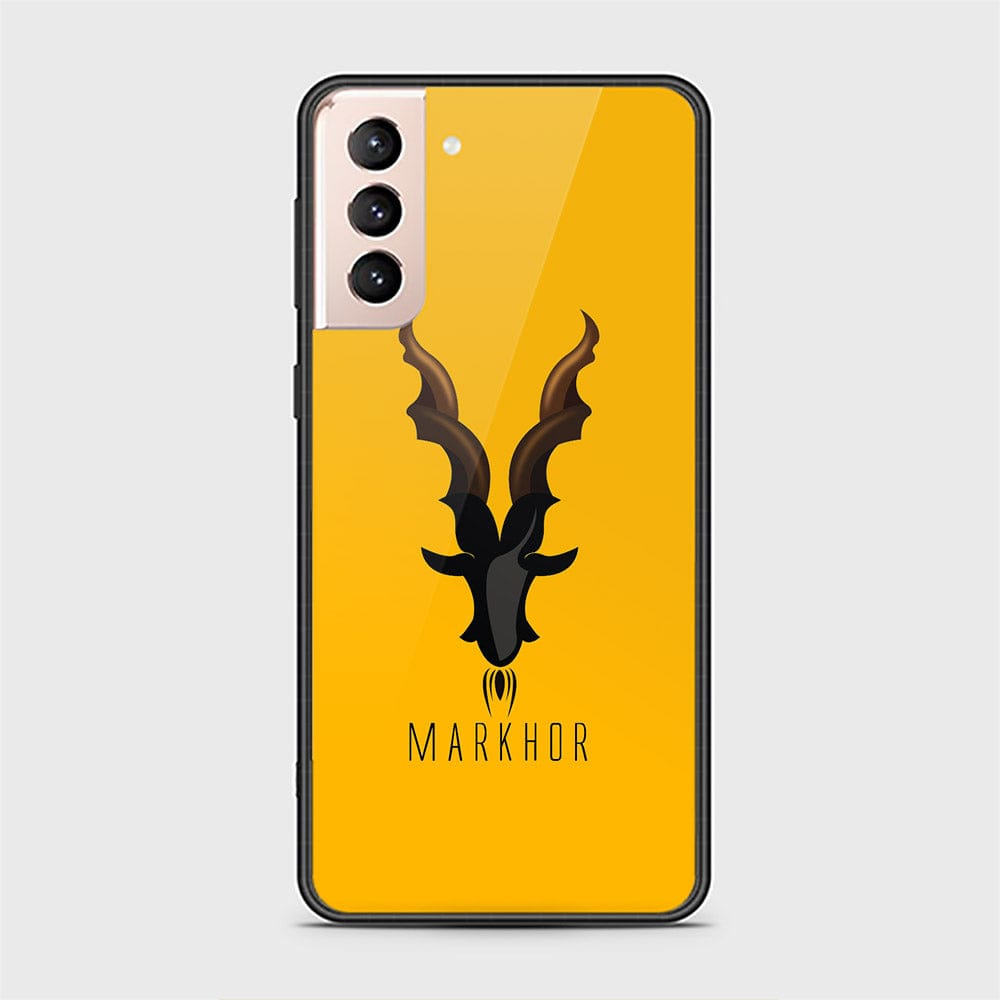 Samsung Galaxy S21 FE 5G Cover - Markhor Series - HQ Ultra Shine Premium Infinity Glass Soft Silicon Borders Case ( Fast Delivery )