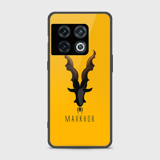 OnePlus 10 Pro Cover - Markhor Series - D1 - HQ Ultra Shine Premium Infinity Glass Soft Silicon Borders Case ( fast Delivery )