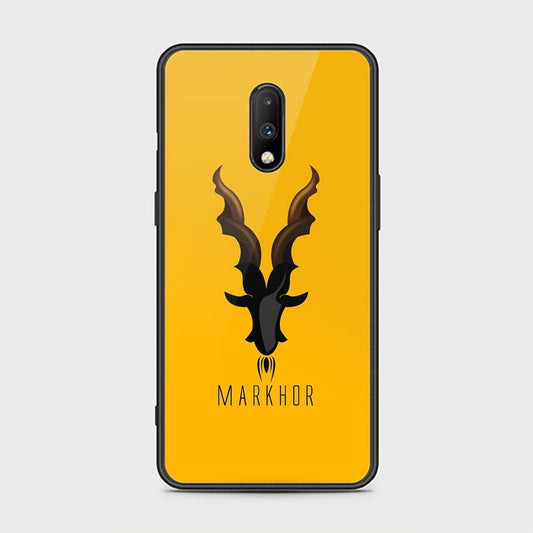 OnePlus 7 Cover - Markhor Series - D33 - HQ Ultra Shine Premium Infinity Glass Soft Silicon Borders Case ( Fast Delivery )