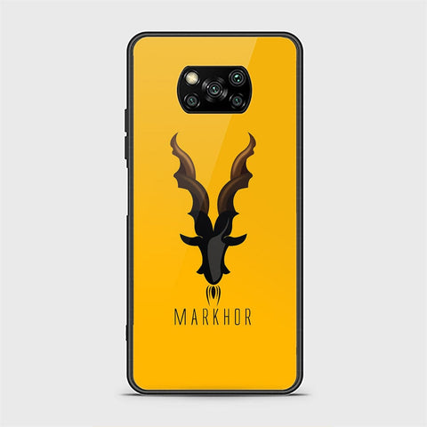 Xiaomi Poco X3 Cover - Markhor Series - D35 - HQ Ultra Shine Premium Infinity Glass Soft Silicon Borders Case ( Fast Delivery )