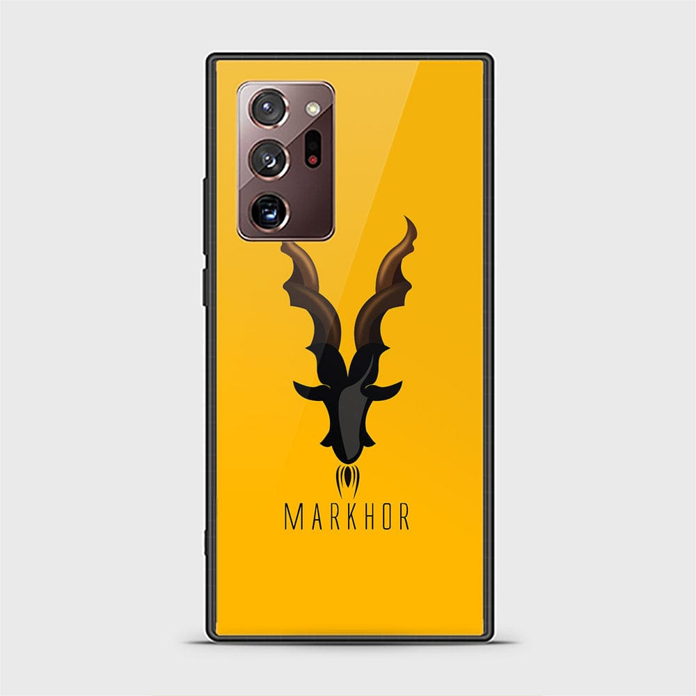 Samsung Galaxy Note 20 Ultra Cover - Markhor Series - HQ Ultra Shine Premium Infinity Glass Soft Silicon Borders Case ( Fast Delivery )