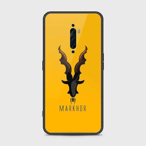 Oppo Reno 2F Cover - Markhor Series - HQ Ultra Shine Premium Infinity Glass Soft Silicon Borders Case ( Fast Delivery )