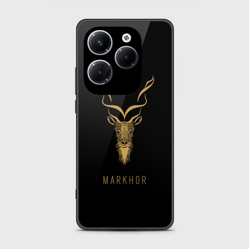Infinix Hot 40 Cover- Markhor Series - HQ Ultra Shine Premium Infinity Glass Soft Silicon Borders Case (Fast Delivery)