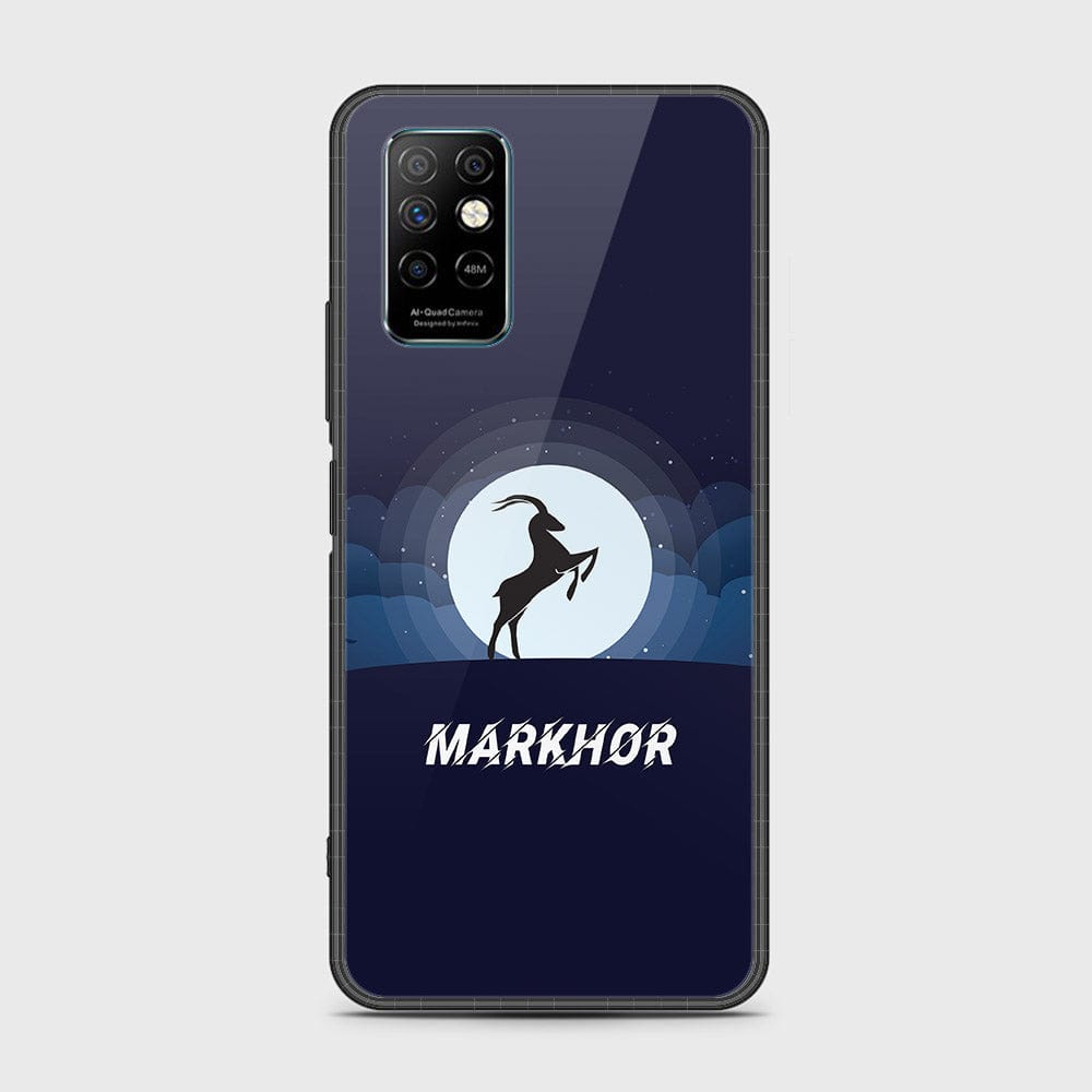 Infinix Note 8i Cover- Design 48 - Markhor Series - HQ Ultra Shine Premium Infinity Glass Soft Silicon Borders Case (Fast Delivery)