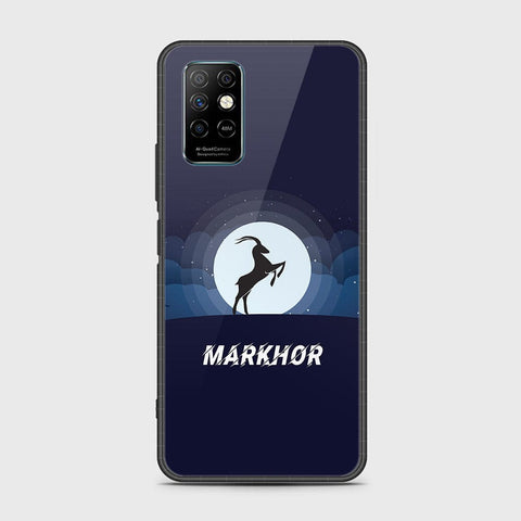 Infinix Note 8i Cover- Design 48 - Markhor Series - HQ Ultra Shine Premium Infinity Glass Soft Silicon Borders Case (Fast Delivery)