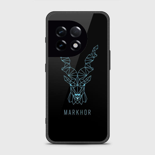 OnePlus 11Cover- Markhor Series - HQ Ultra Shine Premium Infinity Glass Soft Silicon Borders Case ( Fast Delivery )