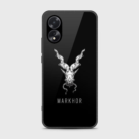 Oppo A18 Cover- Markhor Series - HQ Ultra Shine Premium Infinity Glass Soft Silicon Borders Case