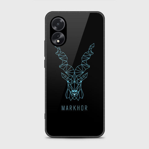 Oppo A18 Cover- Markhor Series - HQ Ultra Shine Premium Infinity Glass Soft Silicon Borders Case