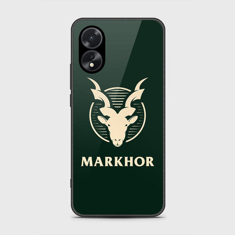 Oppo A18 Cover- Markhor Series - HQ Ultra Shine Premium Infinity Glass Soft Silicon Borders Case