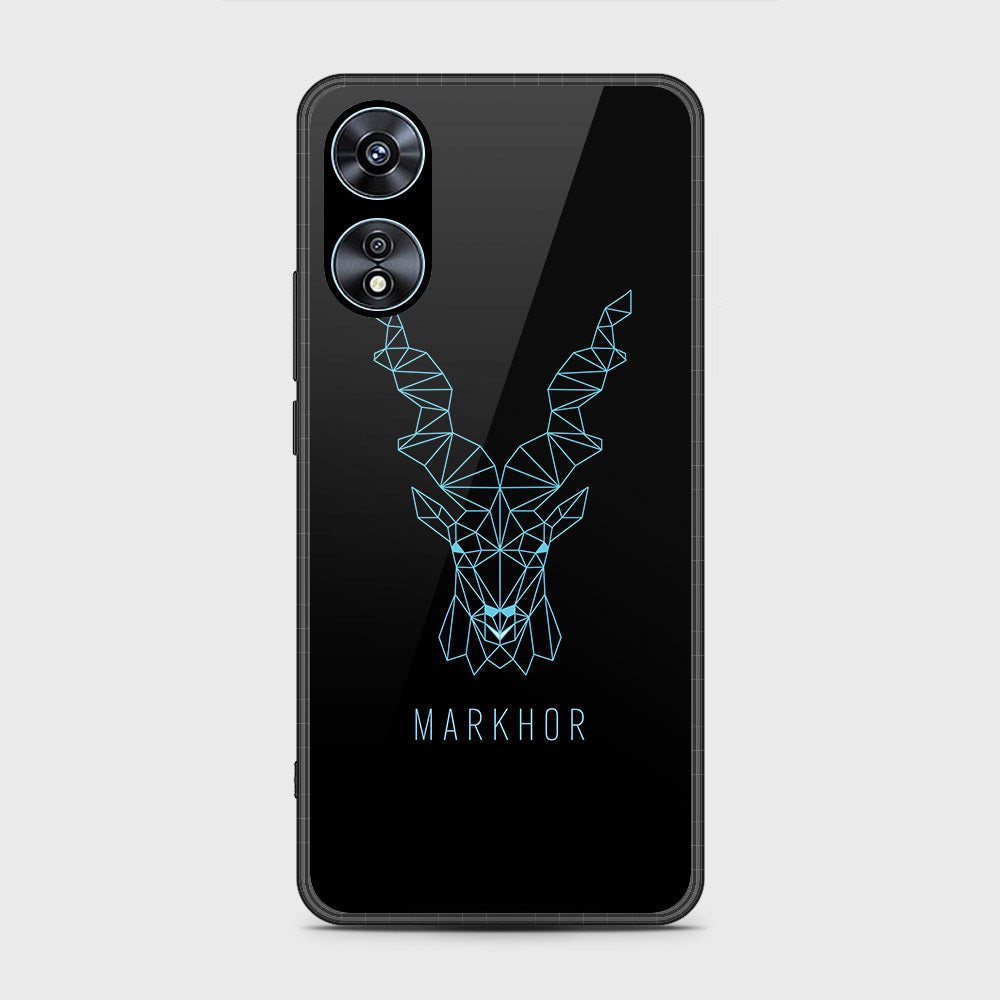 Oppo A78 4G Cover- Markhor Series - HQ Ultra Shine Premium Infinity Glass Soft Silicon Borders Case (Fast Delivery)