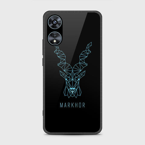 Oppo A78 4G Cover- Markhor Series - HQ Ultra Shine Premium Infinity Glass Soft Silicon Borders Case (Fast Delivery)