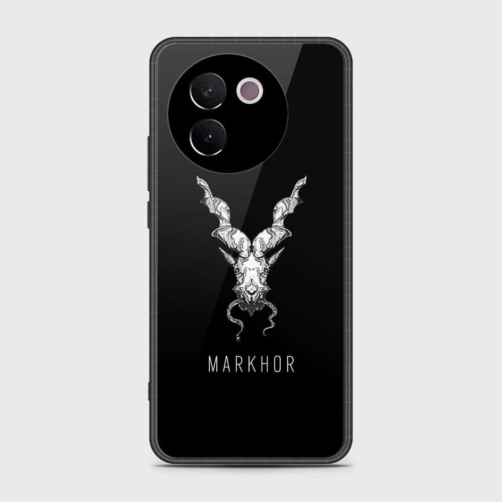 Vivo V30e Cover- Markhor Series - HQ Ultra Shine Premium Infinity Glass Soft Silicon Borders Case (Fast Delivery)(FS)