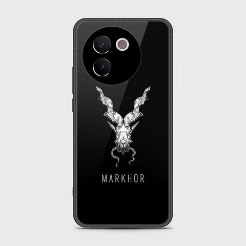 Vivo V30e Cover- Markhor Series - HQ Ultra Shine Premium Infinity Glass Soft Silicon Borders Case (Fast Delivery)(FS)