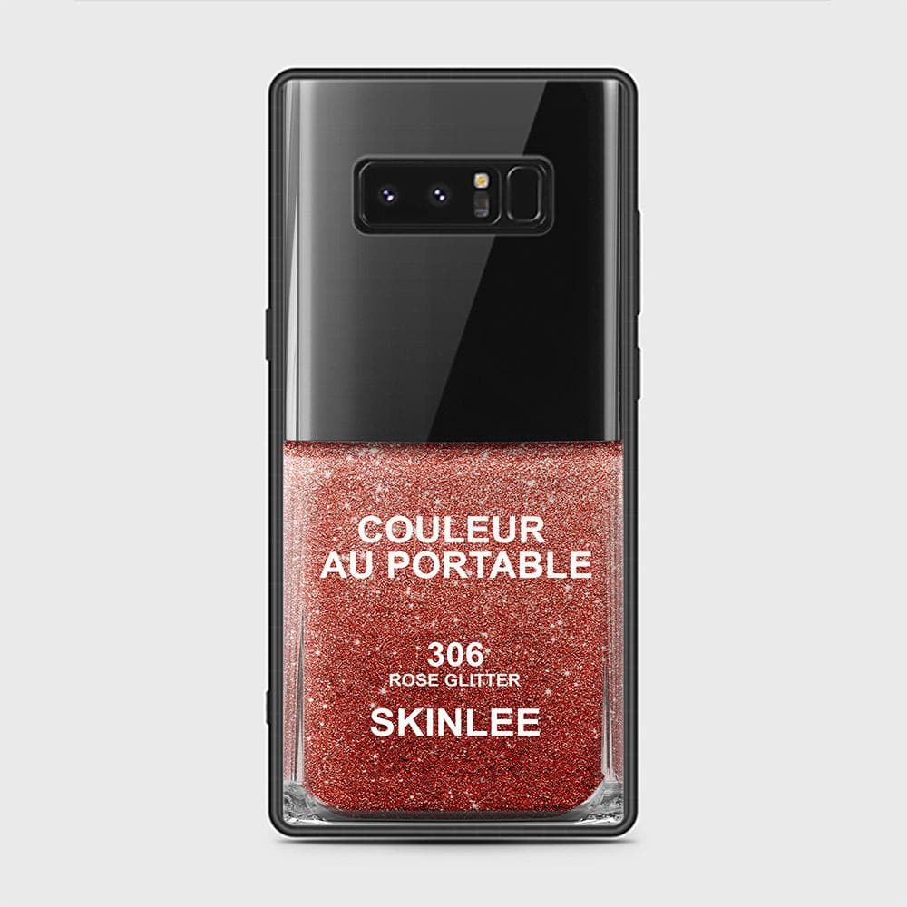 Samsung Galaxy Note 8 Cover - Couleur Au Portable Series - HQ Ultra Shine Premium Infinity Glass Soft Silicon Borders Case (Fast Delivery)