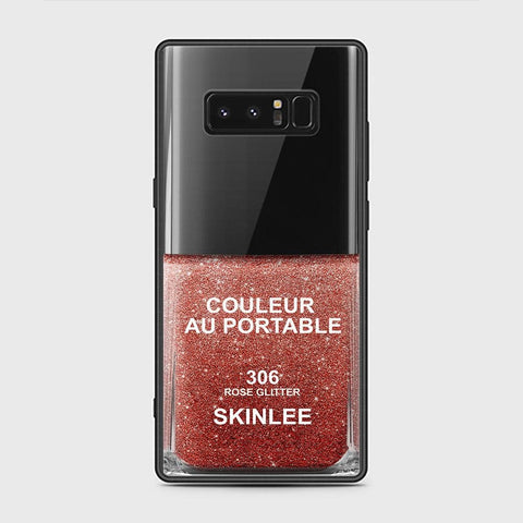 Samsung Galaxy Note 8 Cover - Couleur Au Portable Series - HQ Ultra Shine Premium Infinity Glass Soft Silicon Borders Case (Fast Delivery)