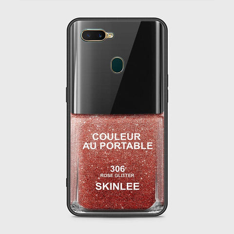 Oppo A7 Cover - Couleur Au Portable Series - D24 - HQ Ultra Shine Premium Infinity Glass Soft Silicon Borders Case ( Fast Delivery )