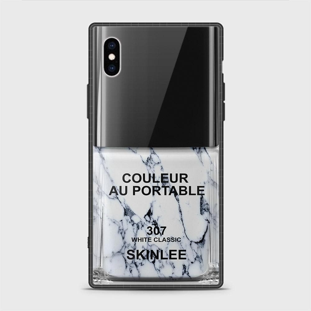 iPhone XS Max Cover - Couleur Au Portable Series - HQ Ultra Shine Premium Infinity Glass Soft Silicon Borders Case ( Fast Delivery )