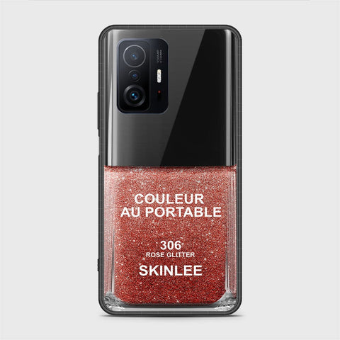 Xiaomi 11T Cover- Couleur Au Portable Series - HQ Ultra Shine Premium Infinity Glass Soft Silicon Borders Case (Fast Delivery)