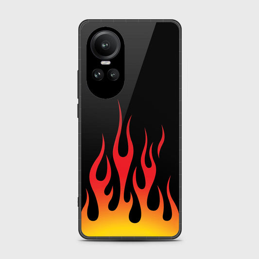 Oppo Reno 10 Cover- Stellar Series - HQ Ultra Shine Premium Infinity Glass Soft Silicon Borders Case