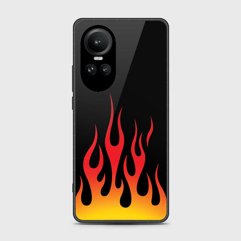 Oppo Reno 10 Cover- Stellar Series - HQ Ultra Shine Premium Infinity Glass Soft Silicon Borders Case