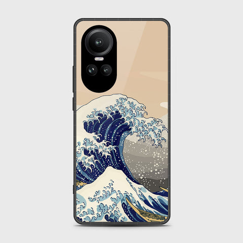 Oppo Reno 10 Cover- Stellar Series - HQ Ultra Shine Premium Infinity Glass Soft Silicon Borders Case