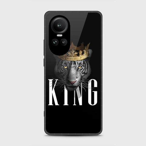 Oppo Reno 10 Cover- Stellar Series - HQ Ultra Shine Premium Infinity Glass Soft Silicon Borders Case