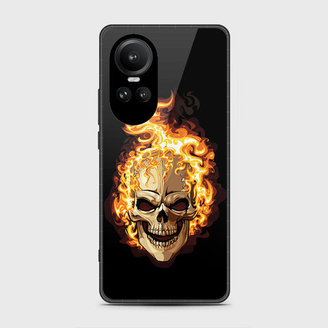 Oppo Reno 10 Cover- Stellar Series - HQ Ultra Shine Premium Infinity Glass Soft Silicon Borders Case